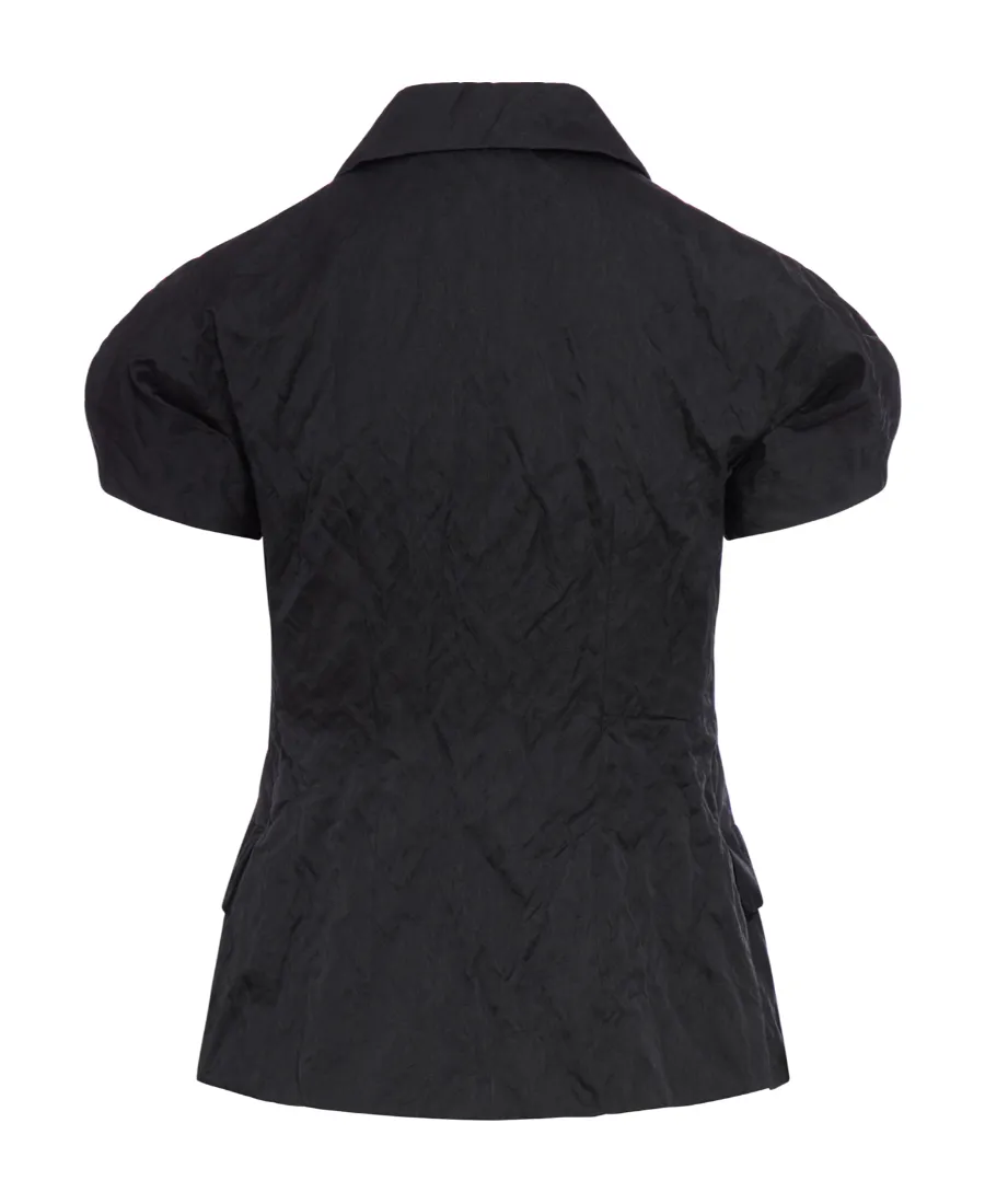 Short-Sleeved Lapel Casual Jacket