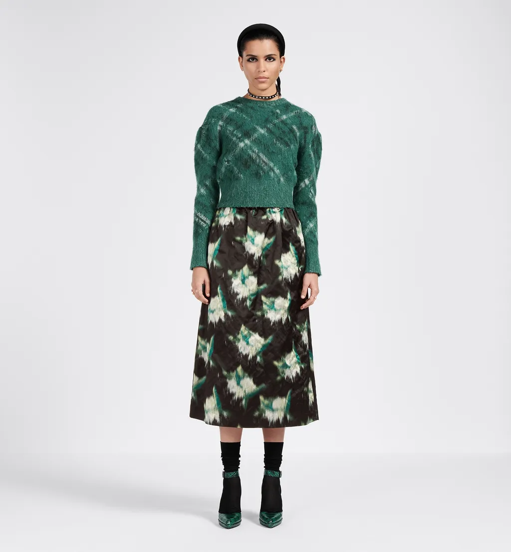 Mid-Length Straight-Cut Skirt