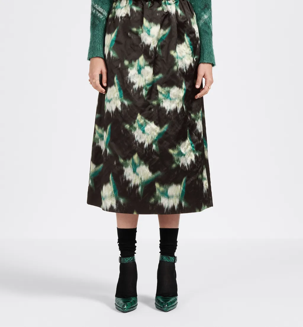Mid-Length Straight-Cut Skirt