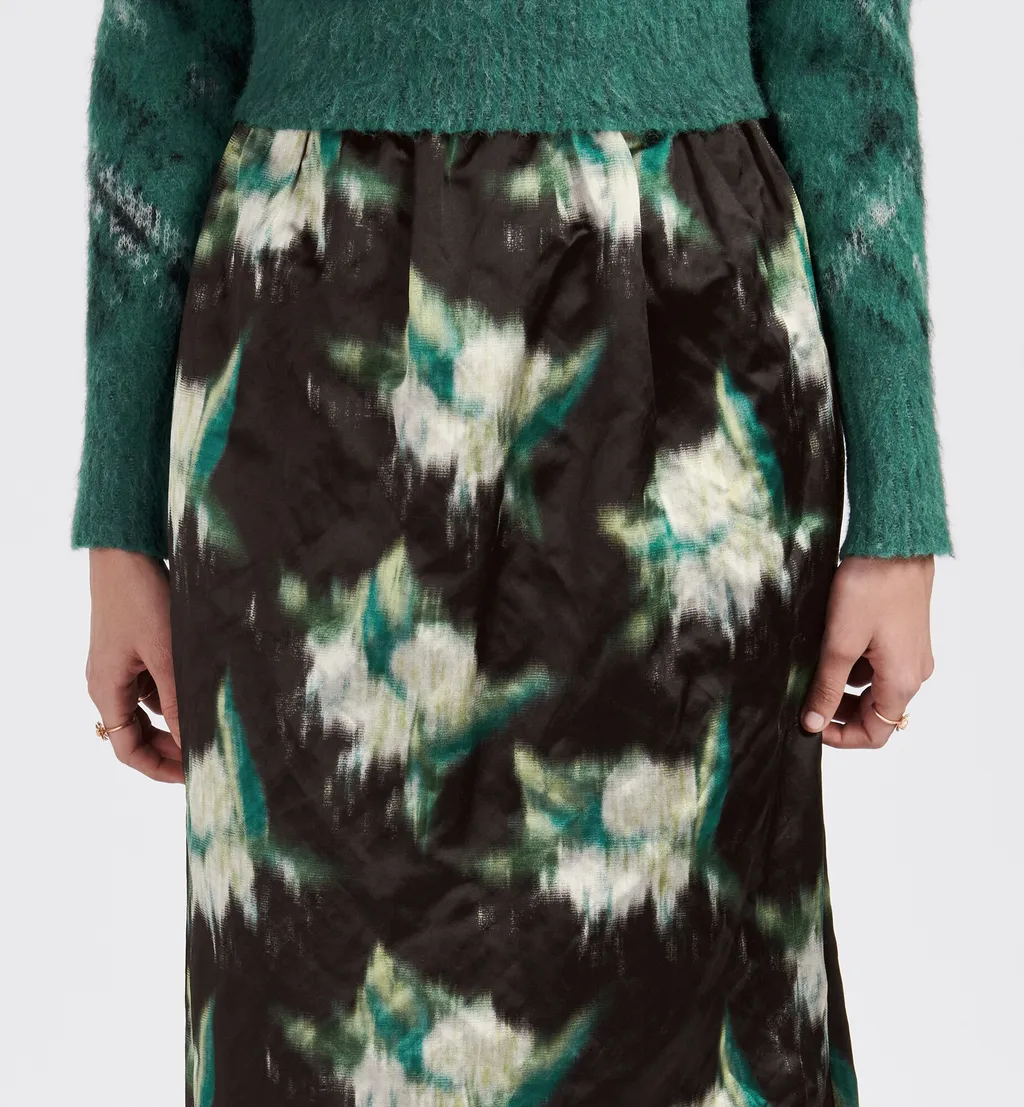 Mid-Length Straight-Cut Skirt