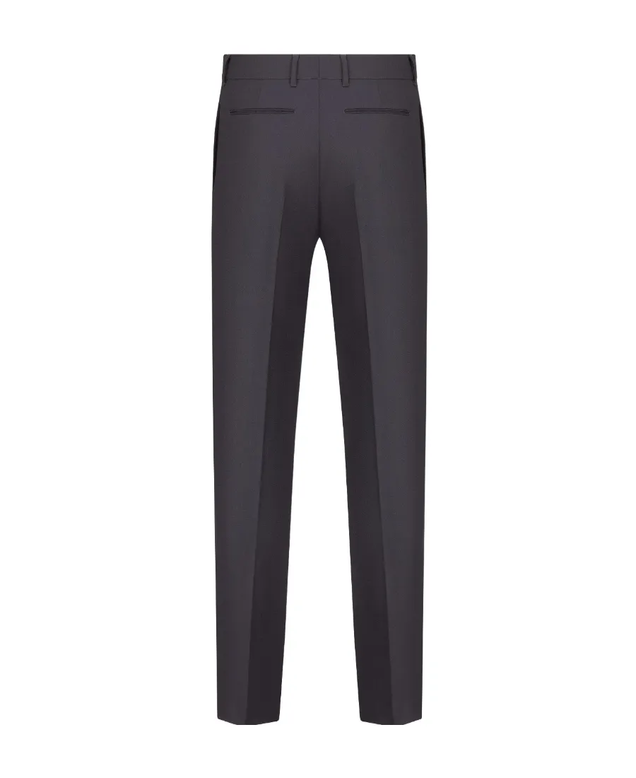 Button Detailed Straight-Leg Trousers
