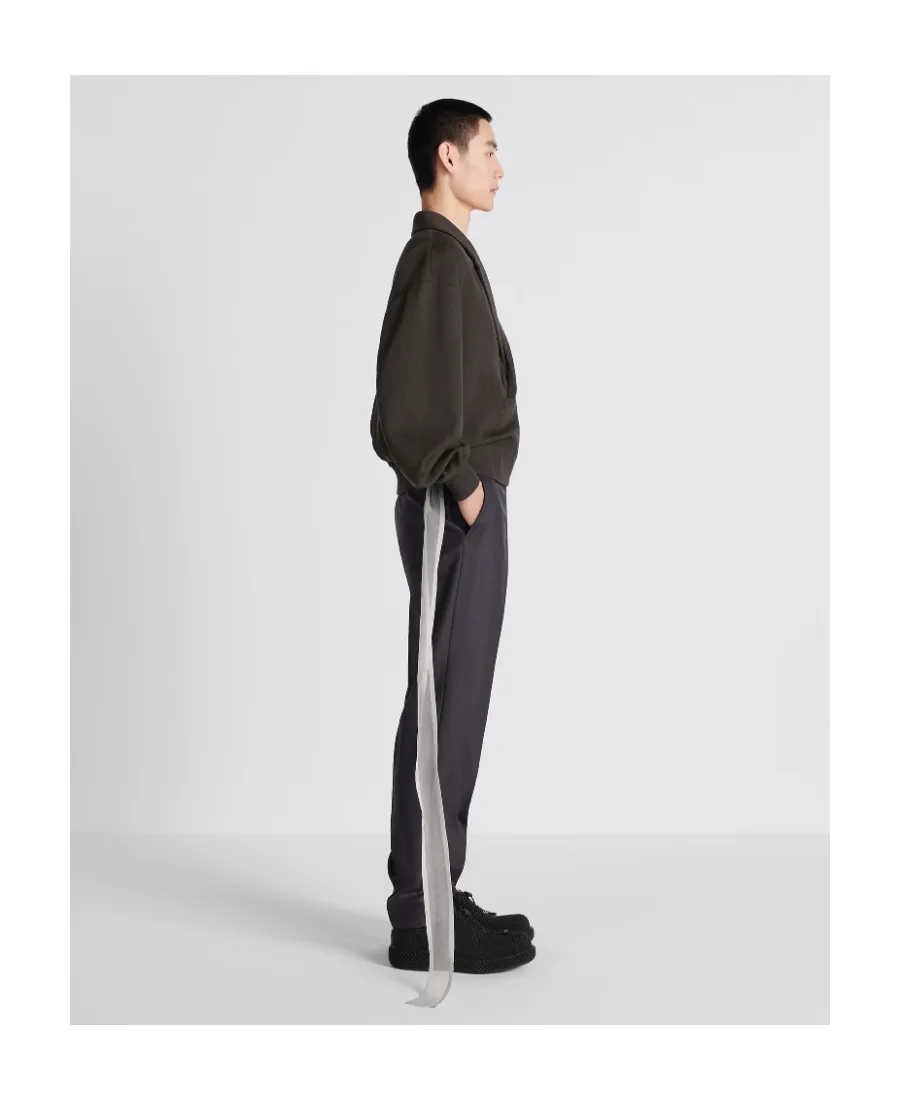 Button Detailed Straight-Leg Trousers