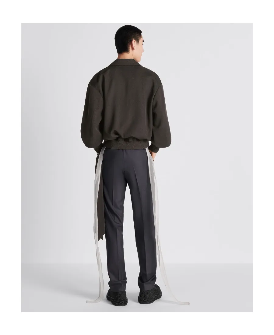 Button Detailed Straight-Leg Trousers