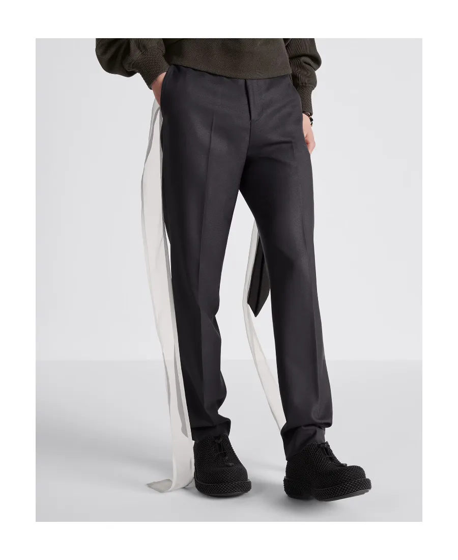 Button Detailed Straight-Leg Trousers