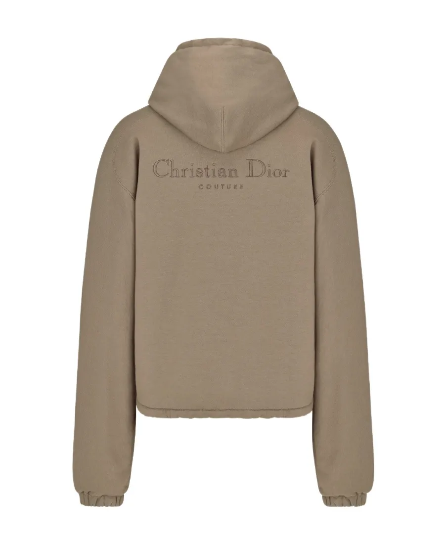 Logo Embroidered Zip-Up Jacket