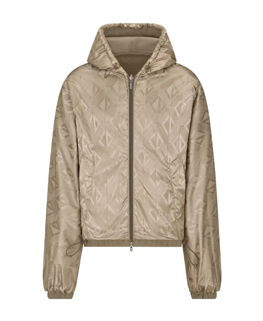 Logo Embroidered Zip-Up Jacket