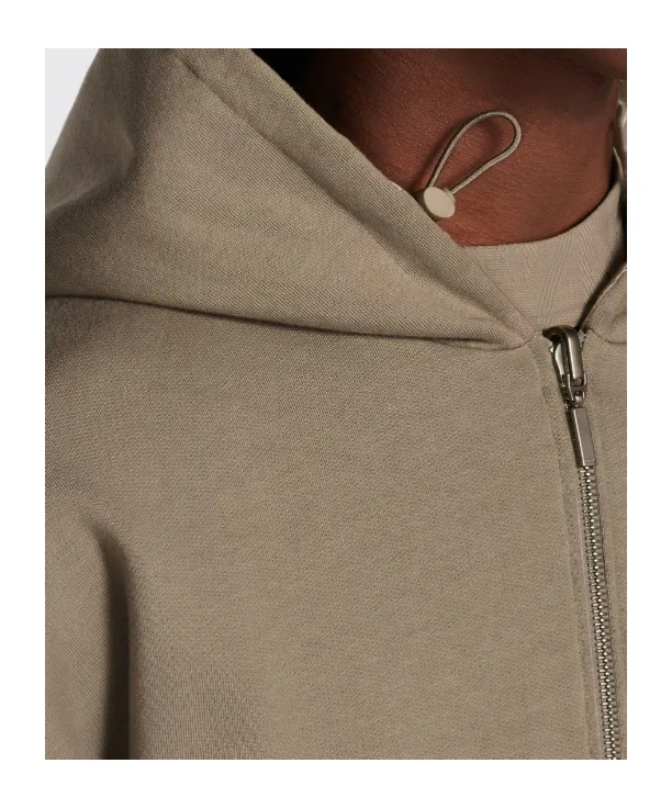 Logo Embroidered Zip-Up Jacket