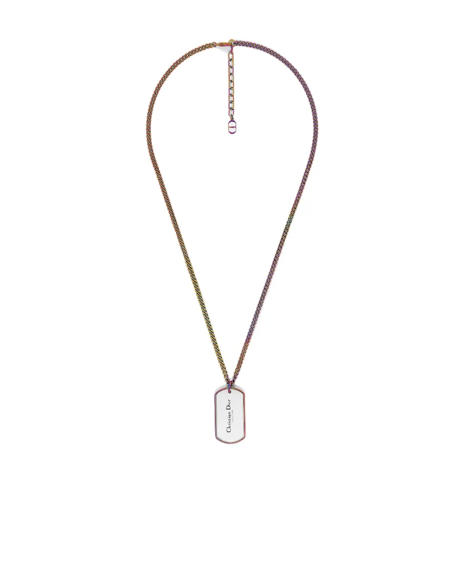 Cd Couture Plate Pendant Necklace