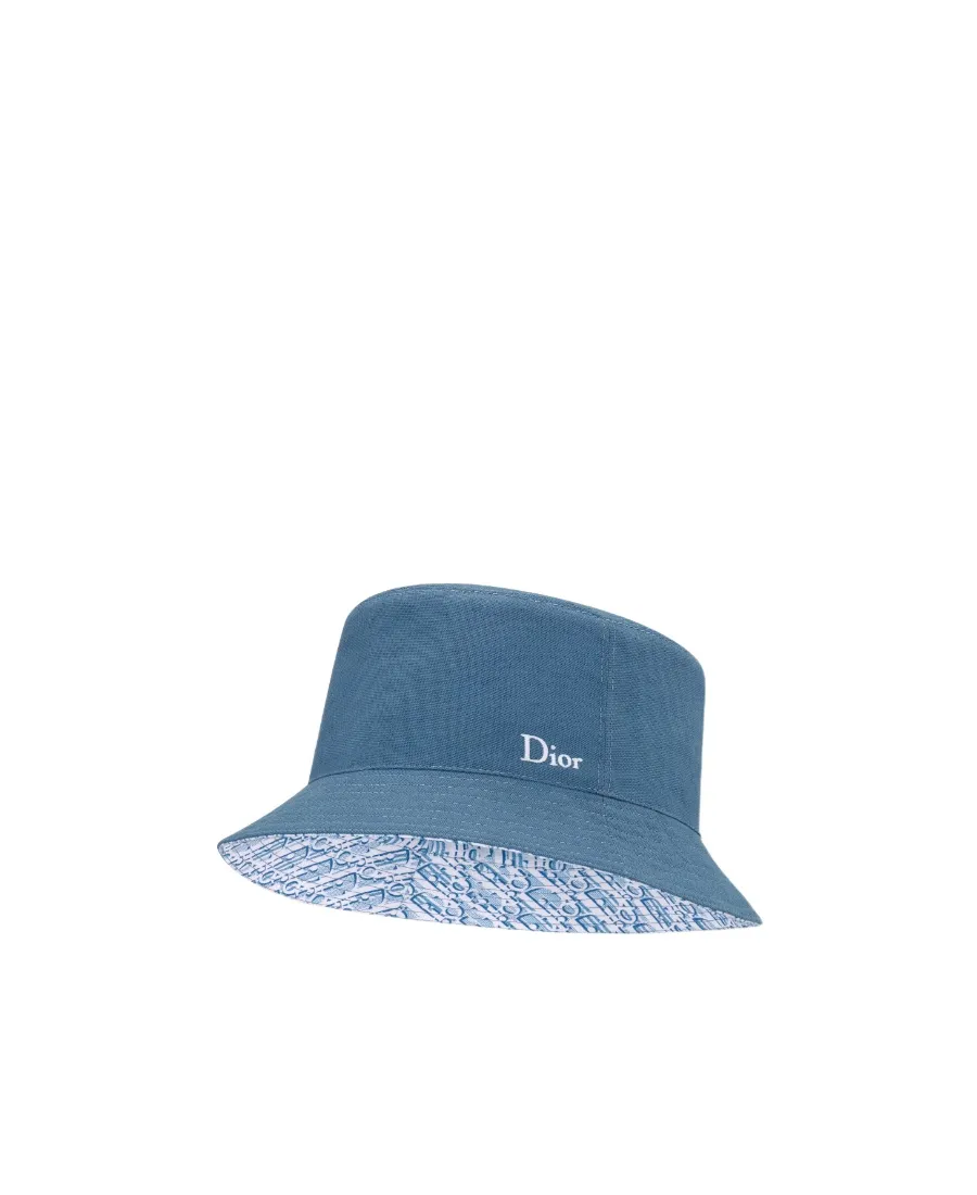 Logo Embroidered Reversible Bucket Hat