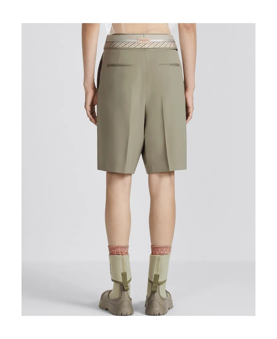Stripe Detailed Bermuda Shorts