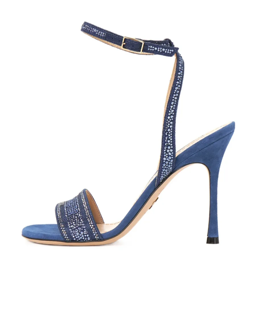 Decorated High-Heeled Sandals