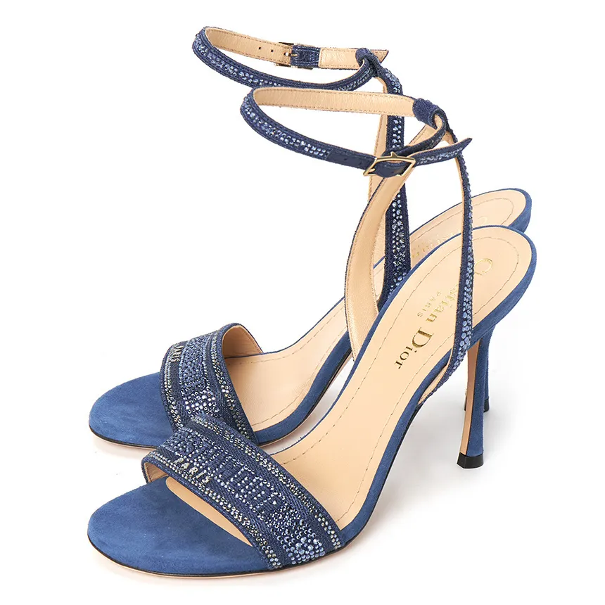 Decorated High-Heeled Sandals