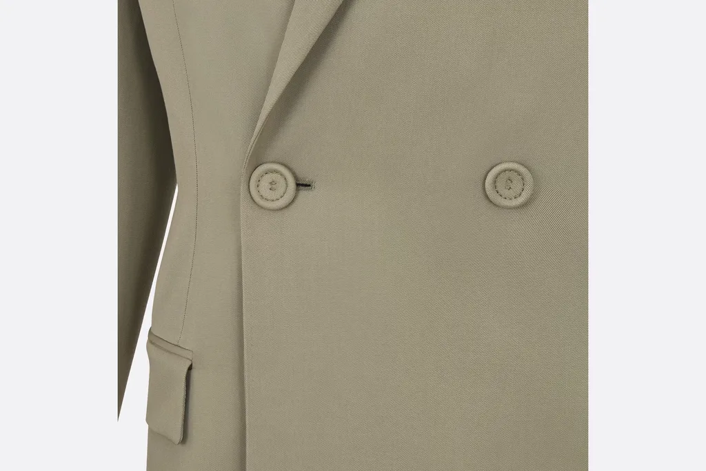 Double-Breasted Buttoned Blazer