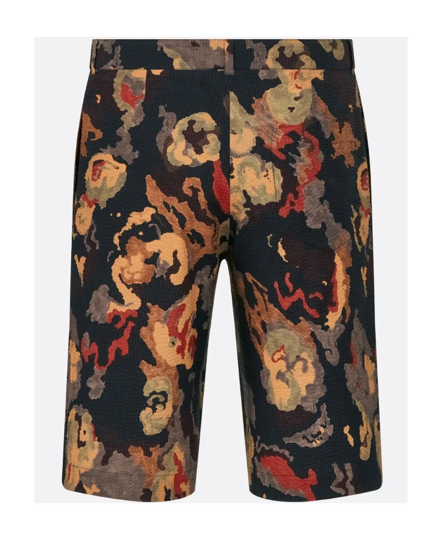 Allover Printed Bermuda Shorts