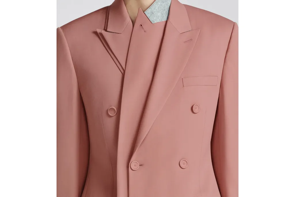 Detachable Cuff Double Breasted Blazer
