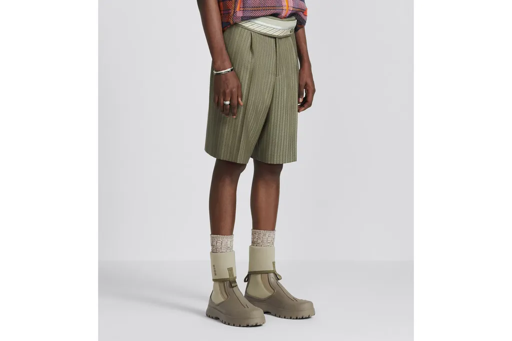 Bermuda Shorts With Turned-Down Waistband