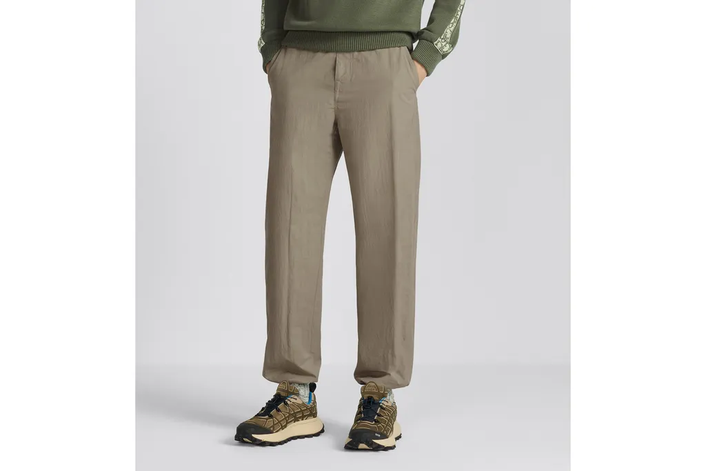 Logo Patch Belted-Waist Trousers
