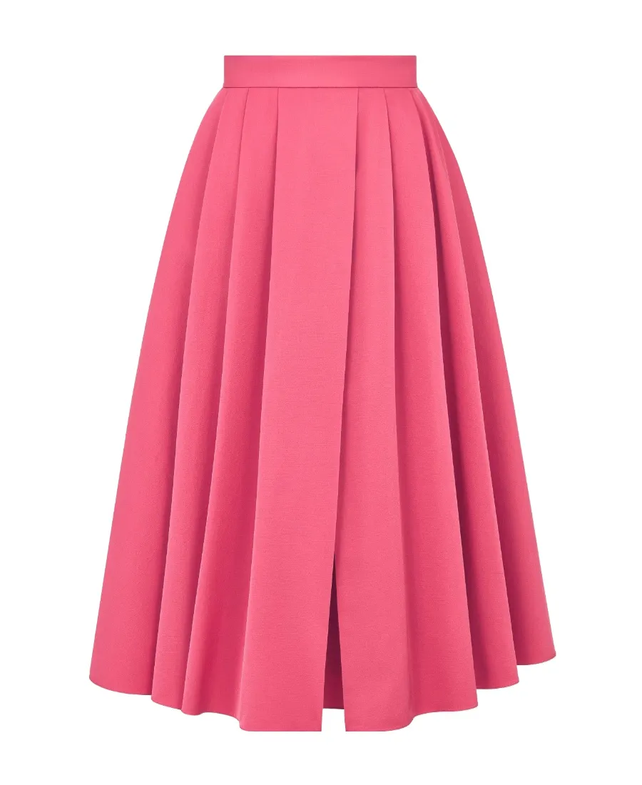 Mid-Length Pleated Skirt
