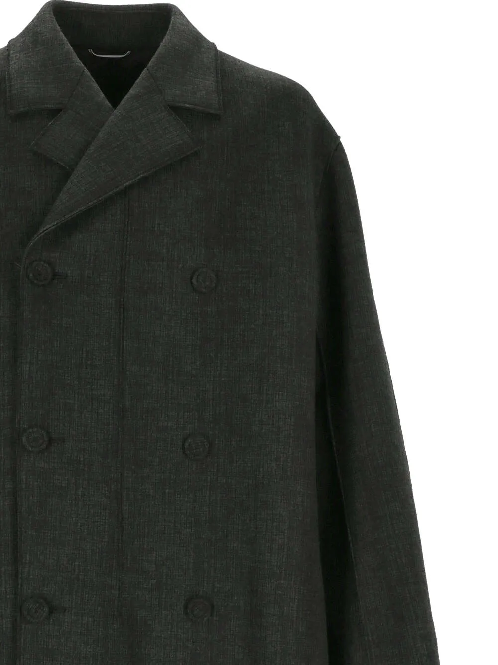 Double-Breasted Long-Sleeved Coat