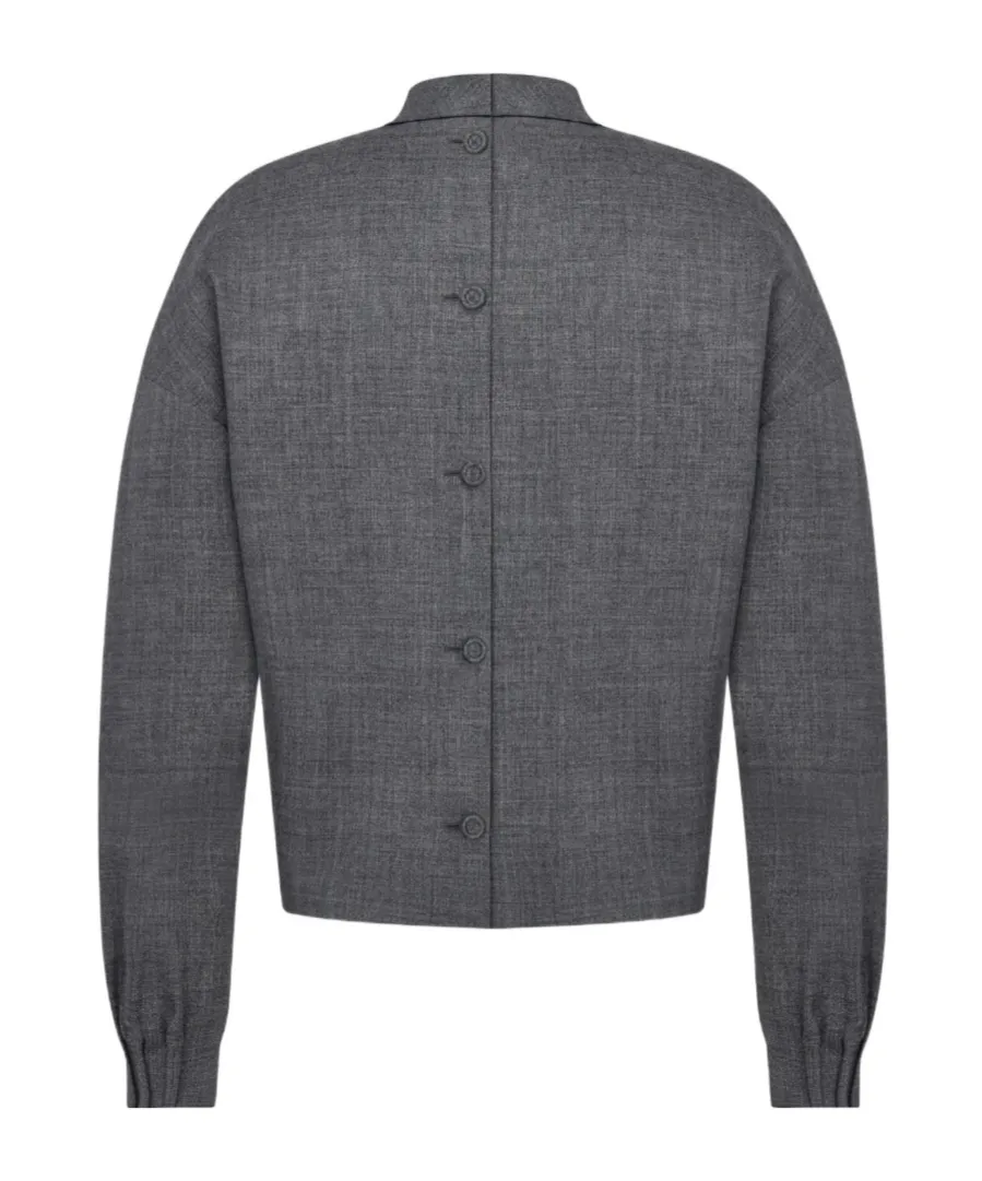Button Detailed Crewneck Top