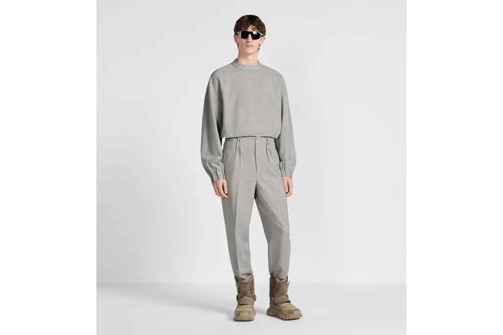 Straight Leg Pleated Pants