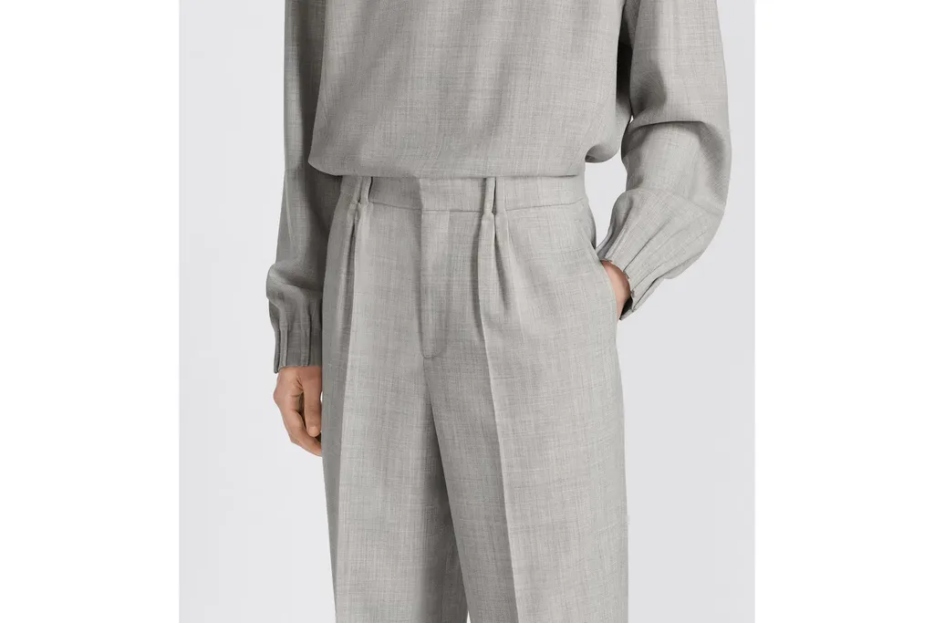 Straight Leg Pleated Pants