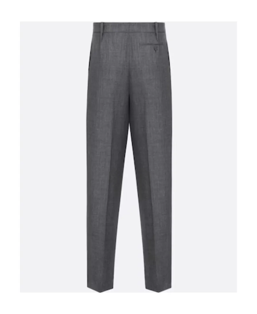 Homme Straight-Leg Pleated Pants
