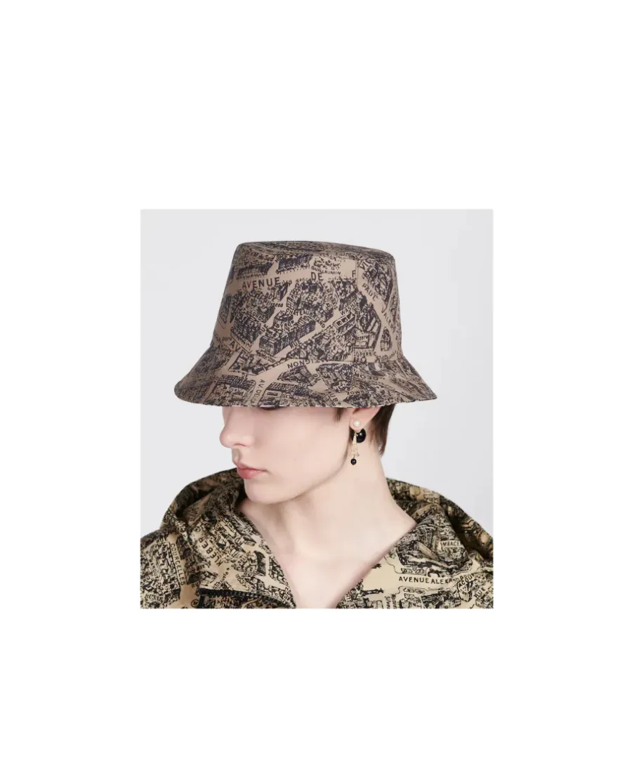Teddy-D Plan De Paris Reversible Small Brim Bucket Hat