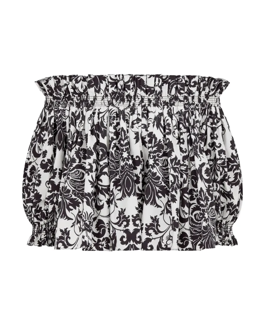 All-Over Printed Off-Shoulder Top