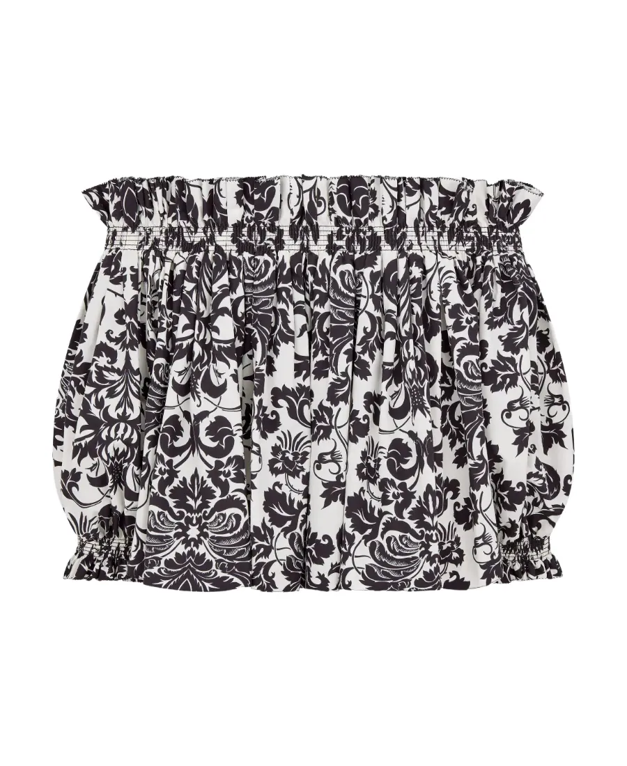 All-Over Printed Off-Shoulder Top