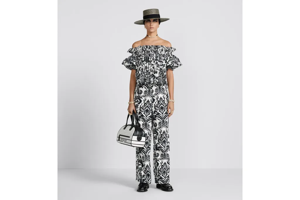 All-Over Printed Off-Shoulder Top