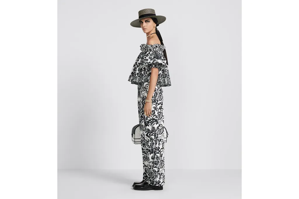 All-Over Printed Off-Shoulder Top
