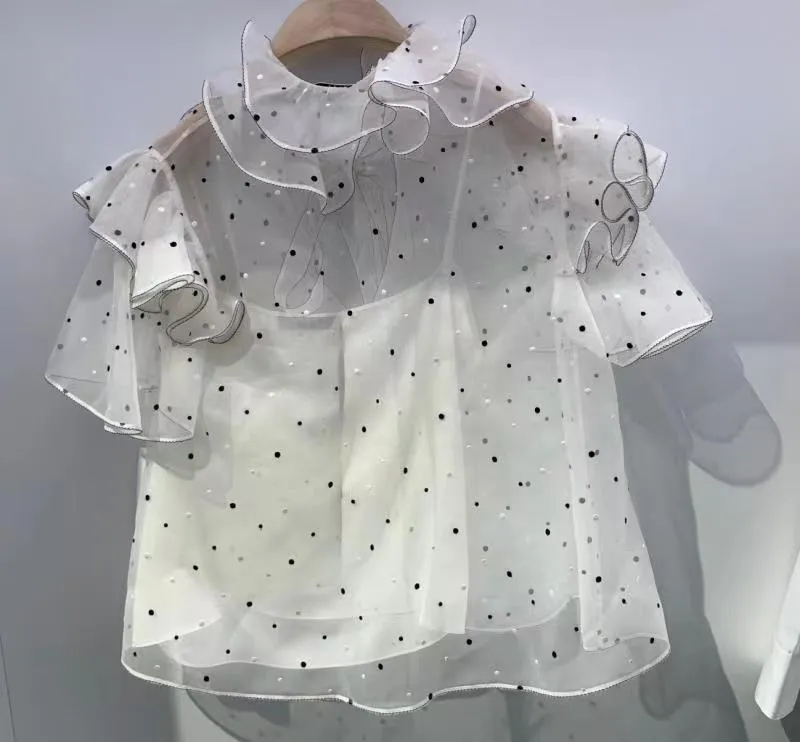 Lotus Leaf Edge Design Blouse