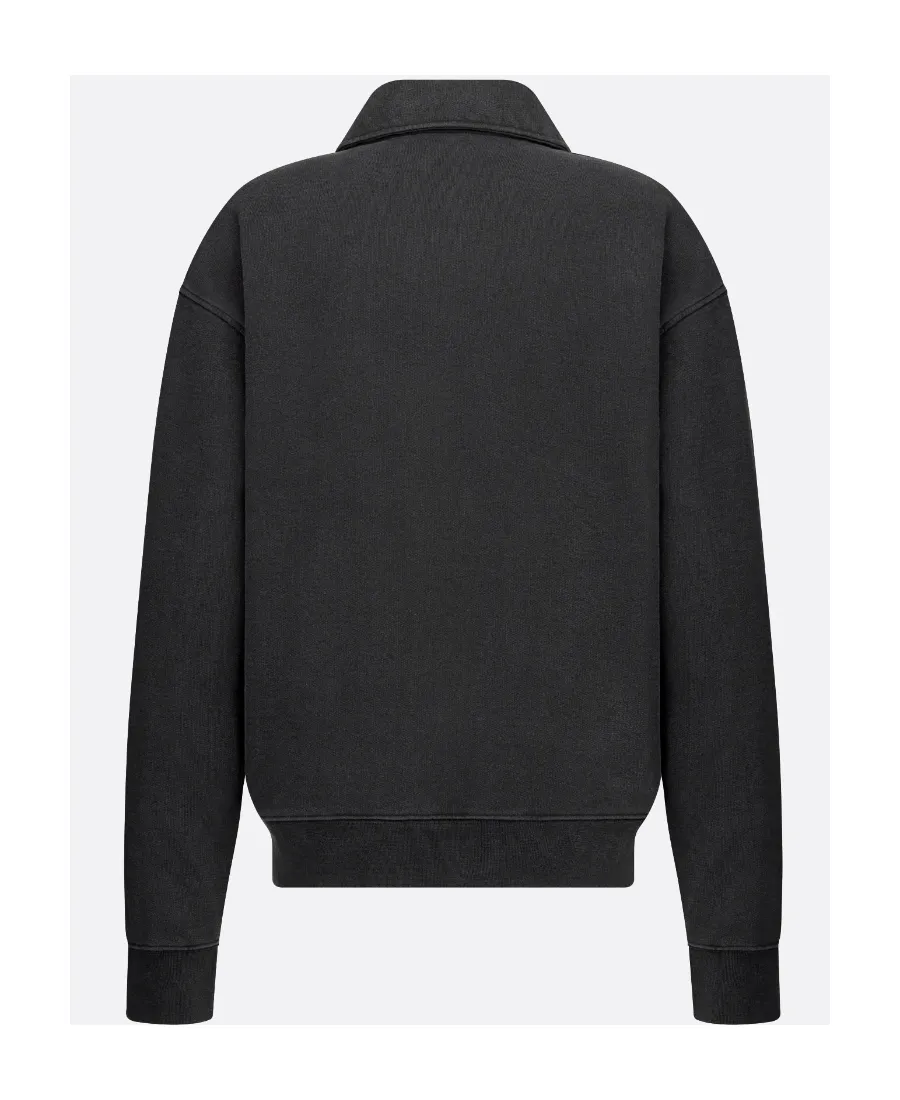 Half-Zipped Long-Sleeved Sweatshirt