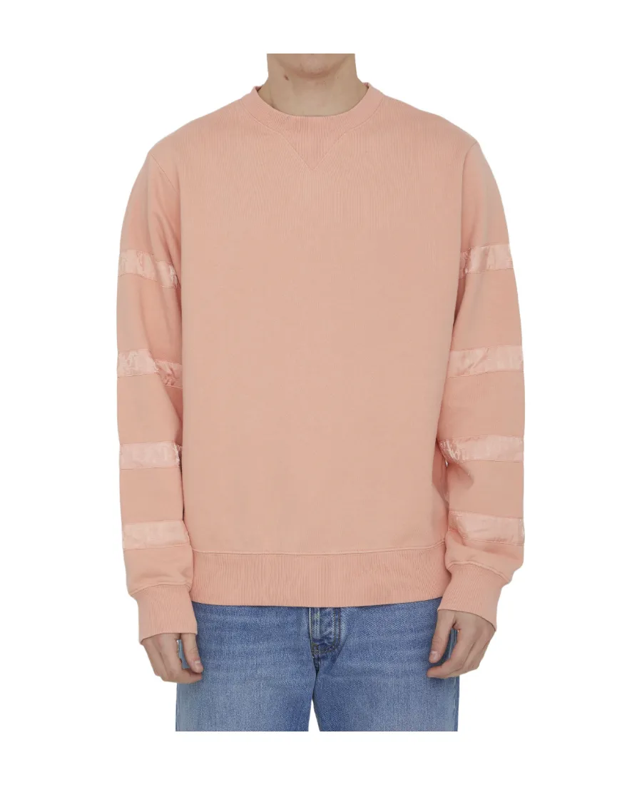 Oblique Striped Crewneck Sweatshirt
