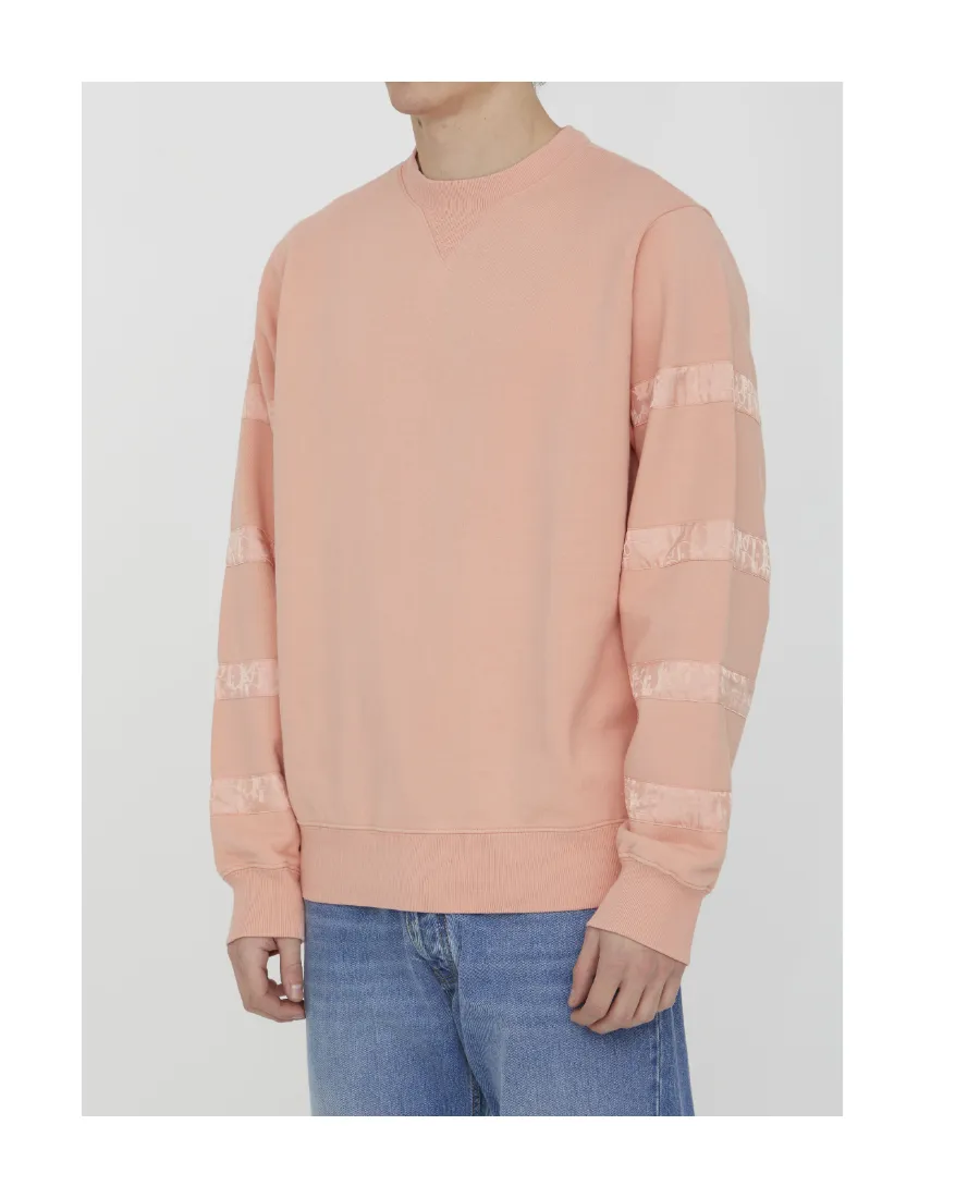 Oblique Striped Crewneck Sweatshirt