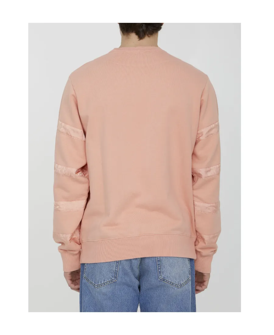Oblique Striped Crewneck Sweatshirt