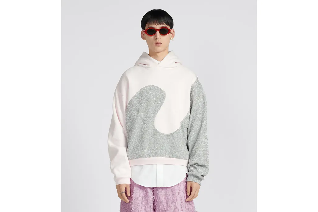 Glitter Panelled Hoodie