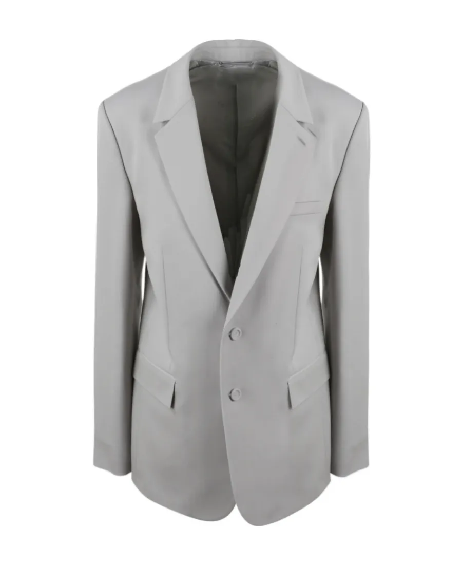 Single-Breasted Long-Sleeved Blazer