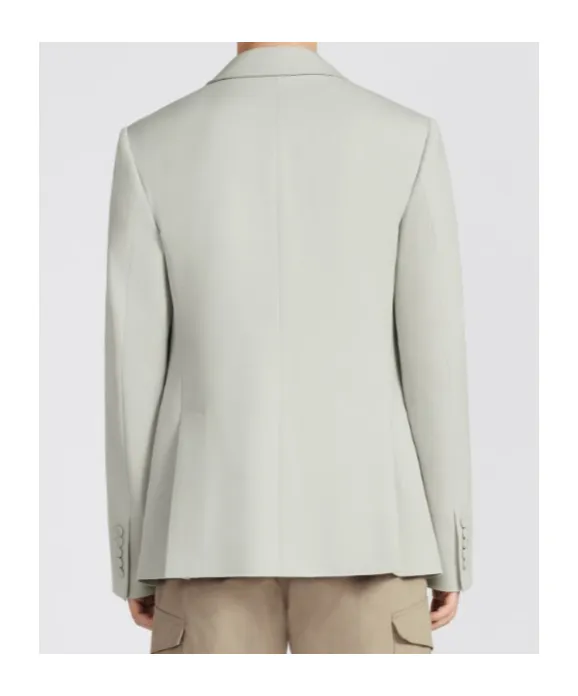 Single-Breasted Long-Sleeved Blazer