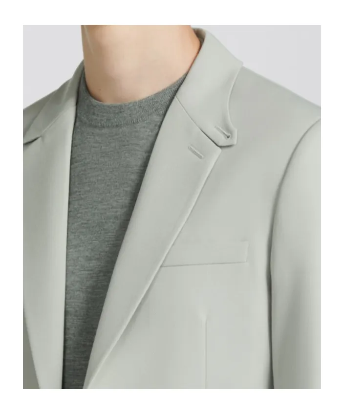 Single-Breasted Long-Sleeved Blazer