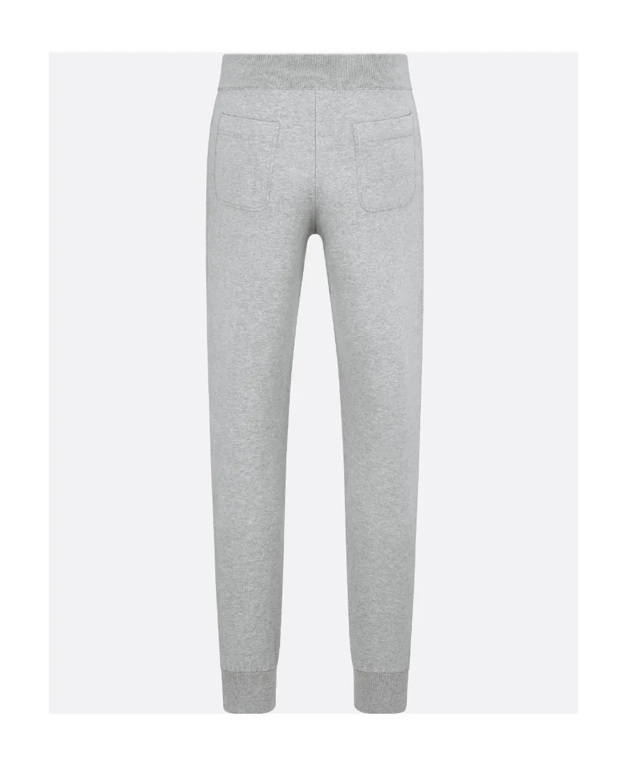 Logo Embroidered Straight-Cut Pants