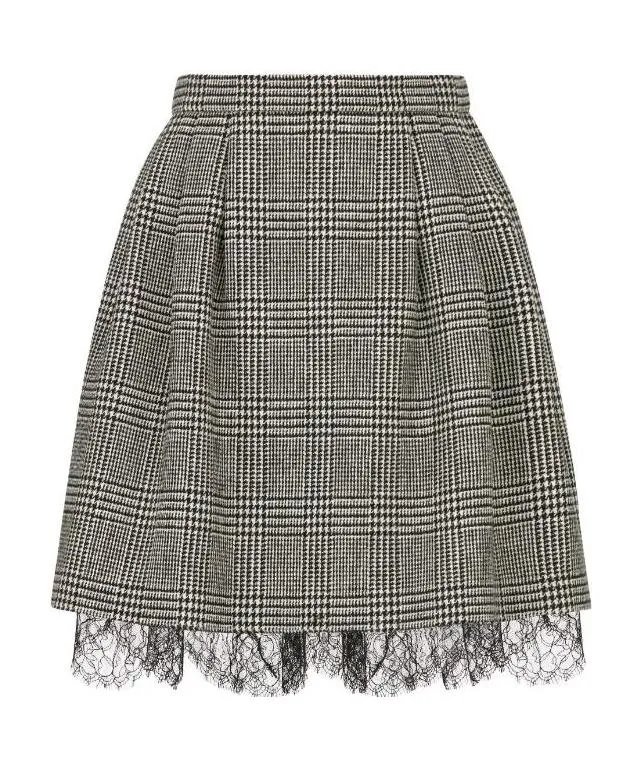 Pleated Short Skirt