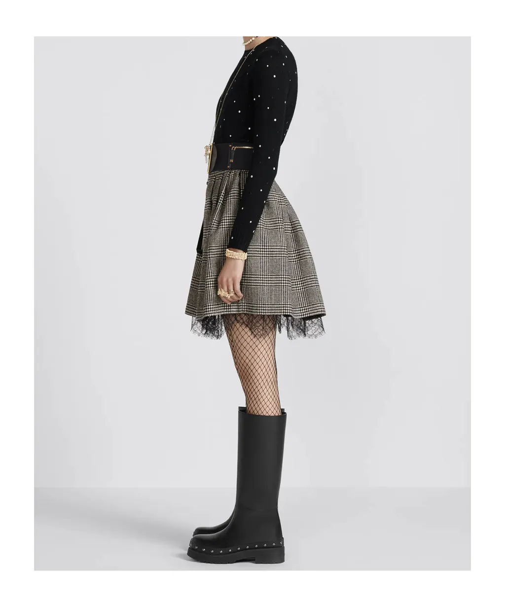Pleated Short Skirt