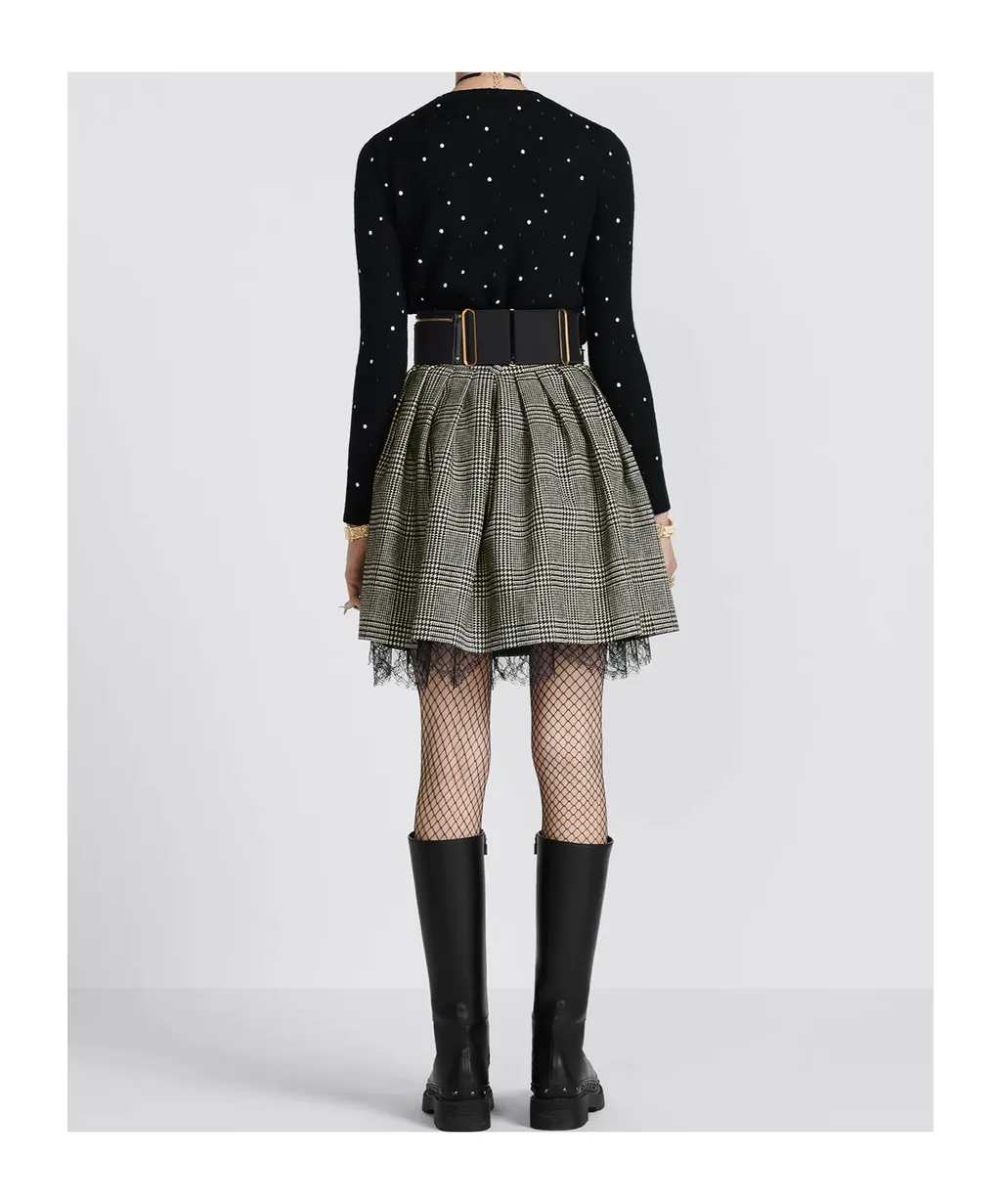 Pleated Short Skirt