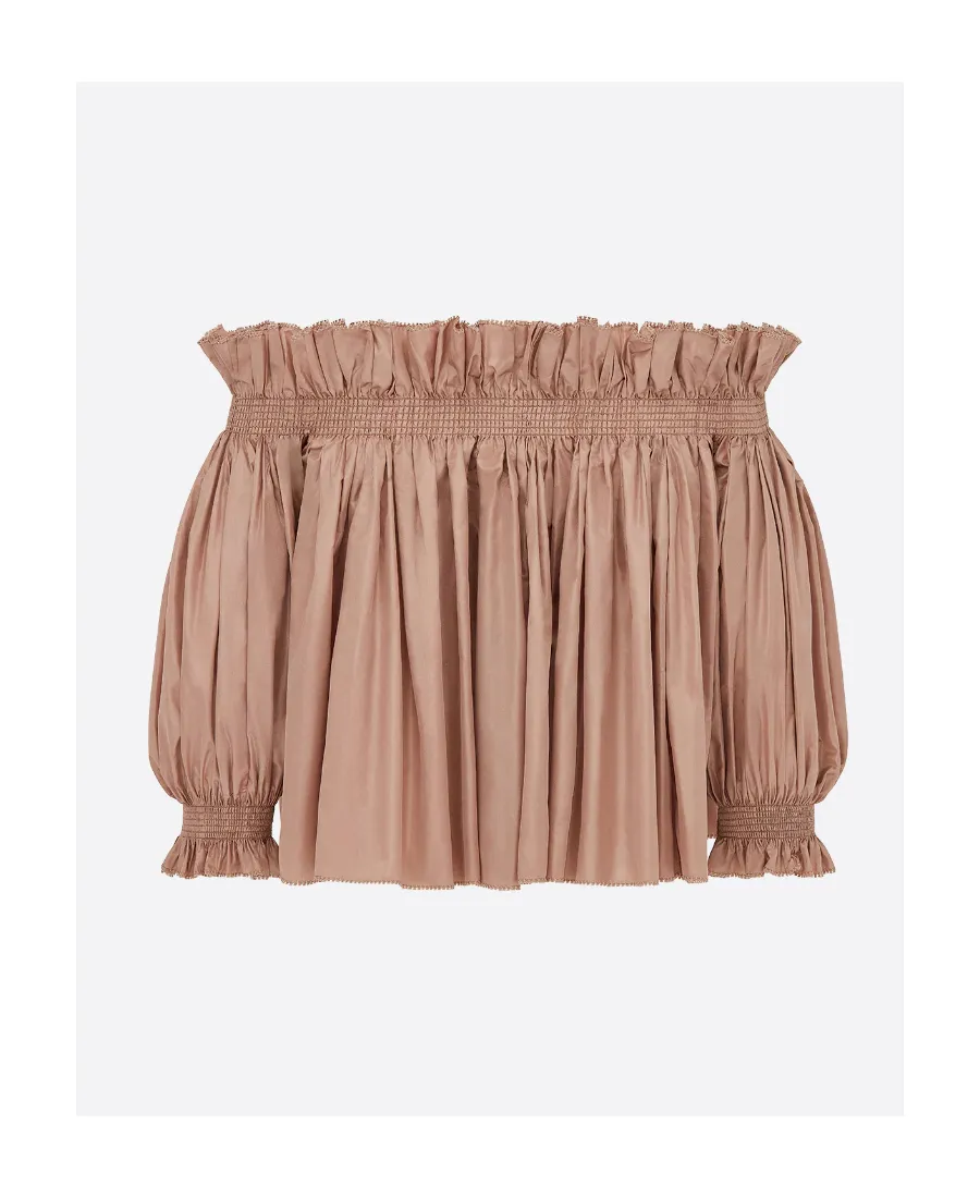 Off-The-Shoulder Smocked Top
