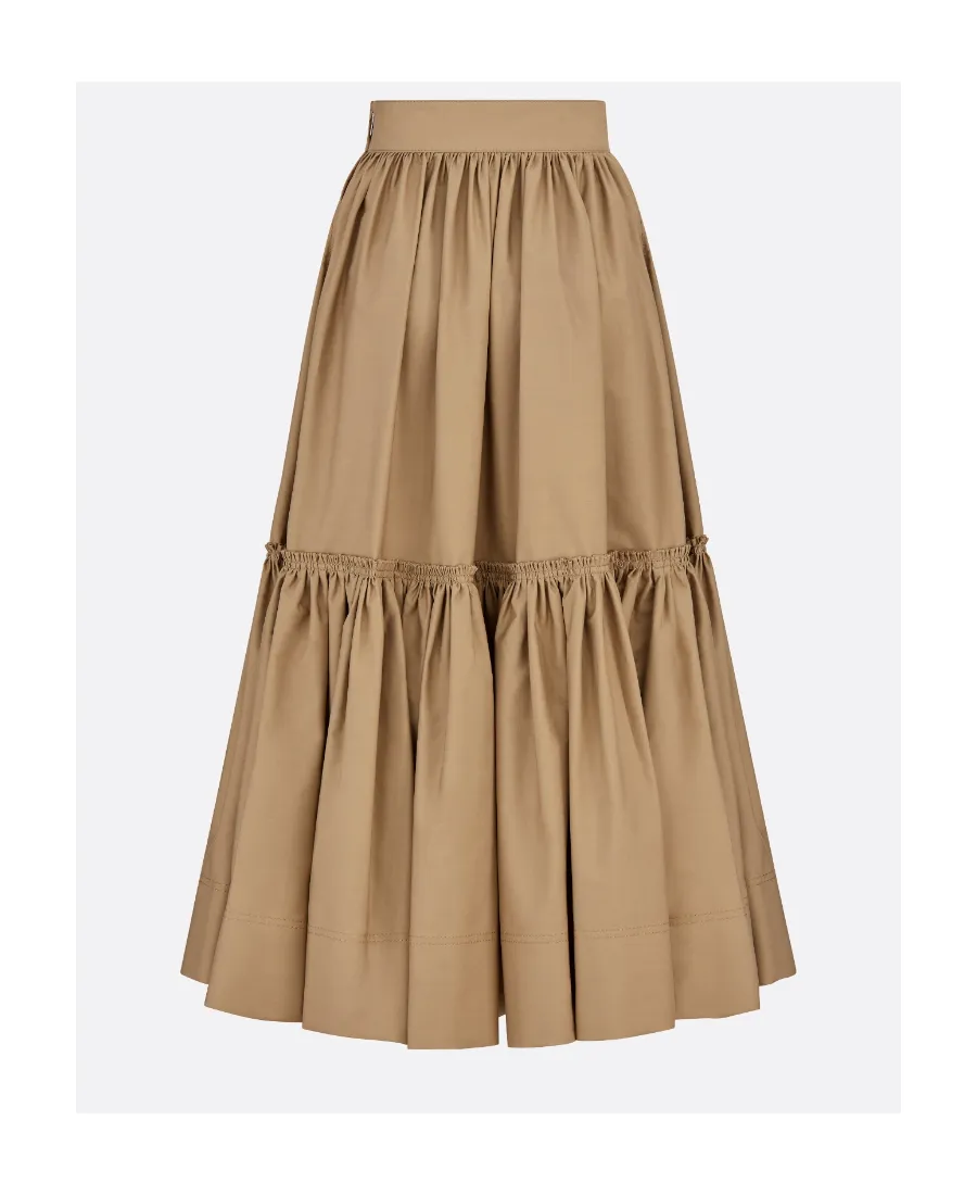 Flared Mid-Length Skirt