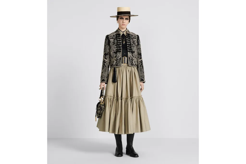 Flared Mid-Length Skirt