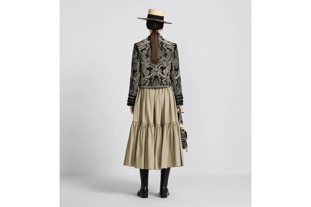 Flared Mid-Length Skirt