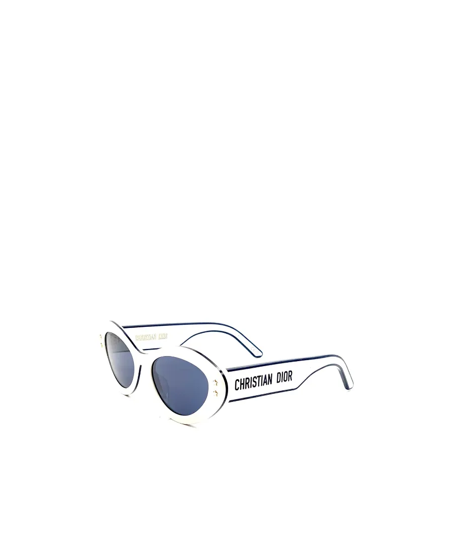 Round-Frame Logo Sunglasses